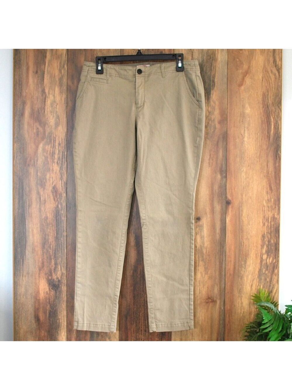 Merona Stretch Elastizado Modern Fit Khaki Pants 10